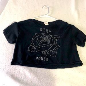 Black Girl Power Crop Top size small